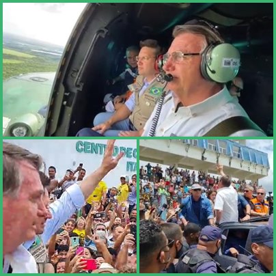 Veja Vídeo: Bolsonaro é recebido por multidão na Bahia