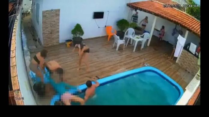 Veja Vídeo: Menina tem cabelo sugado na piscina e fica 2 minutos submersa