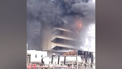 Incêndio atinge usina termoelétrica em Duque de Caxias; VEJA VÍDEO