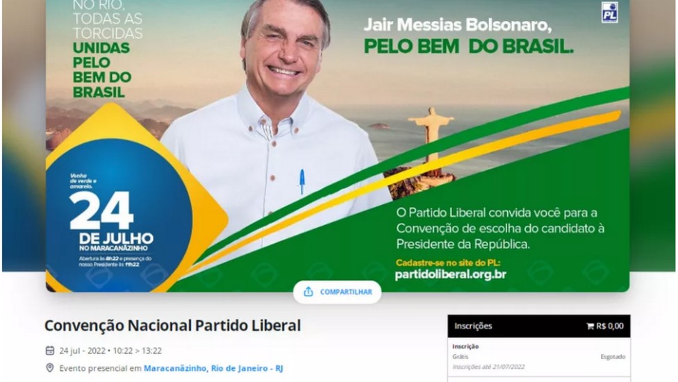 40 mil inscrições falsas para a convenção foram canceladas pelo Partido de Bolsonaro