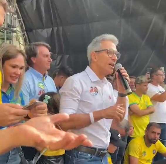 ‘O Brasil depende desse homem’, diz Romeu Zema sobre Bolsonaro em JF