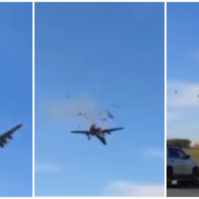 VÍDEOS: Aviões se chocam e explodem no ar durante apresentação no Texas, EUA