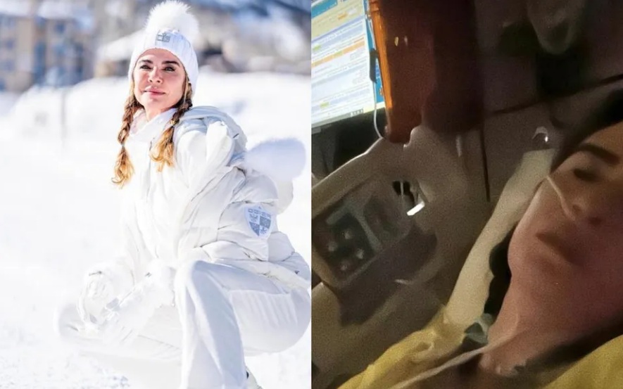 Apresentadora Luciana Gimenez sofre grave acidente enquanto esquiava e passa por cirurgia de emergência