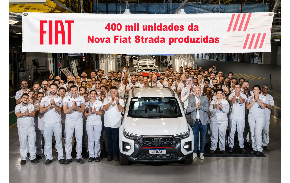 Nova Fiat Strada atinge a marca de 400 mil unidades produzidas