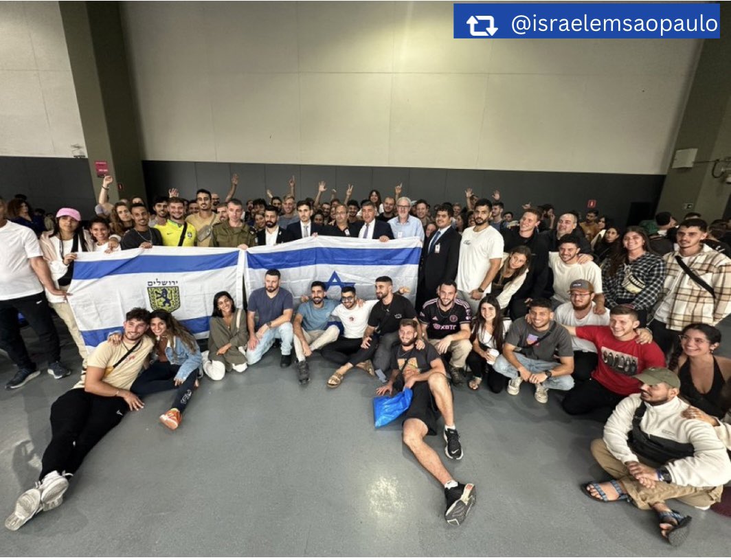 Mais de 170 israelenses saem de São Paulo em direção Israel para lutar na guerra