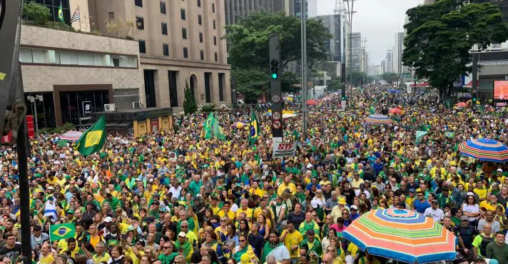 Manifestação reuniu multidão na Av. Paulista