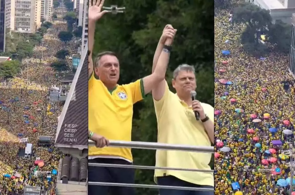 Ato gigante dá demonstração de força política a Bolsonaro. Veja vídeo.