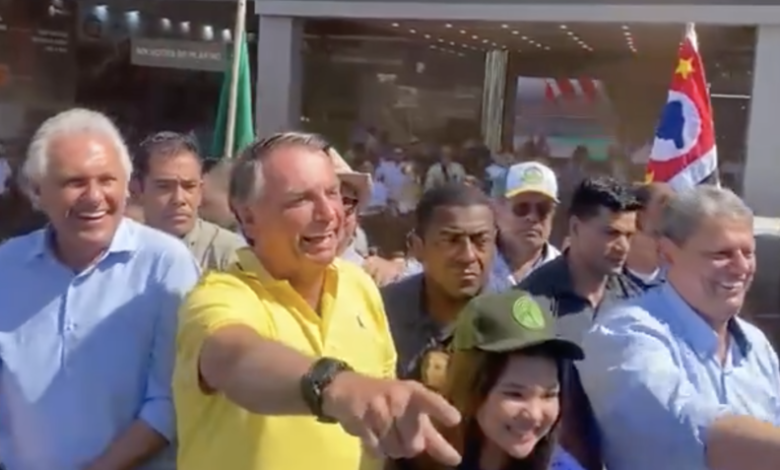 Bolsonaro elogia Tarcísio e Caiado em discurso na AgriShow