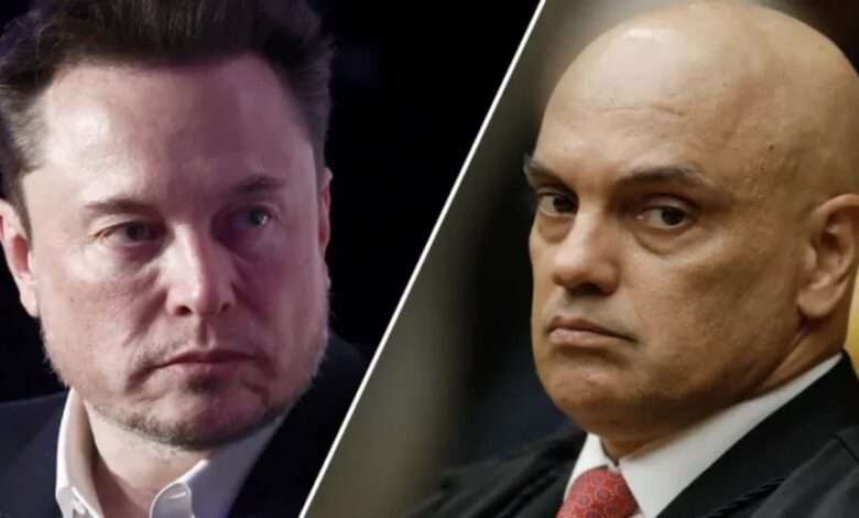 Guerra entre Elon Musk e Alexandre de Moraes ganha repercussão internacional