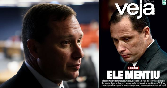 “Ele mentiu!”: matéria da Veja revela que Mauro Cid não falou a verdade no STF “Ele mentiu!”: matéria da Veja revela que Mauro Cid não falou a verdade no STF