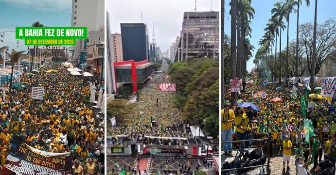Direita toma as ruas do Brasil no ‘7 de Setembro’; VÍDEOS Direita toma as ruas do Brasil no ‘7 de Setembro’; VÍDEOS